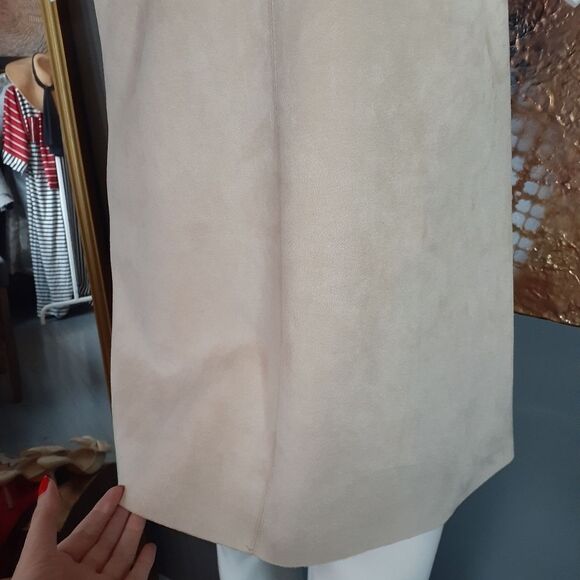 Nwt Zara Faux Suede Pinafore Style Mini Dress - Picture 12 of 14